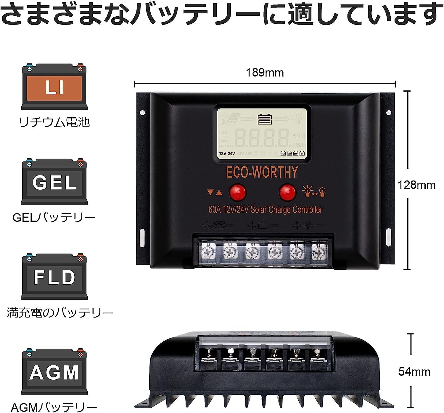 Amazon | ECO-WORTHY 400W ソーラーパネルキット 12V 24V 太陽光発電
